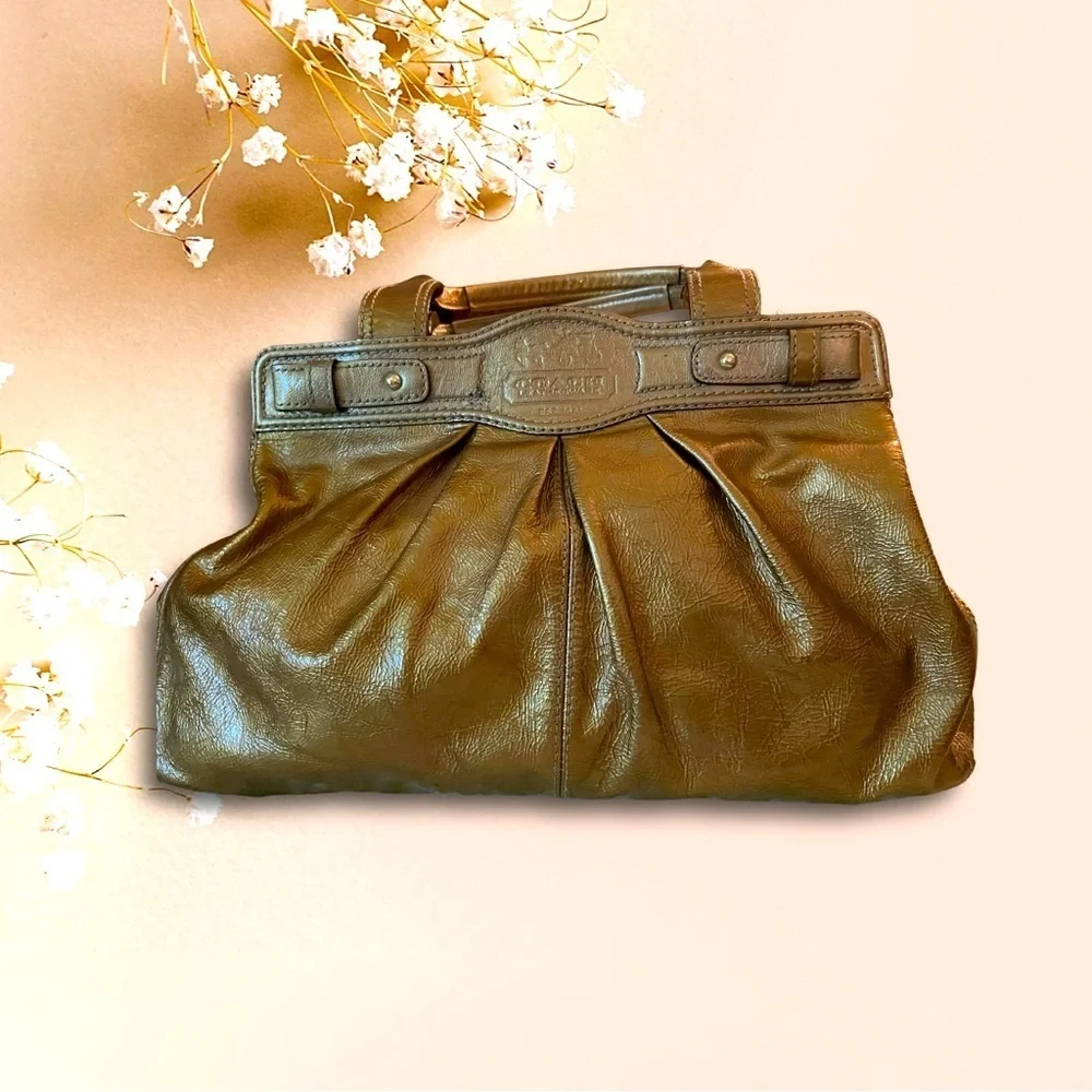 Coach Garnet Metallic Gold Large Bag